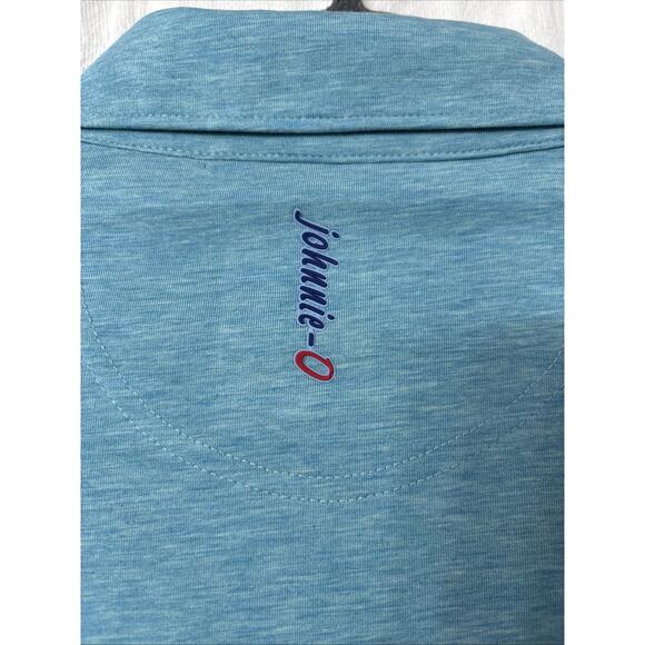 NWT Johnnie-O Polo Shirt Mens Small Caicos Blue Linxter Golf Performance $118 - Picture 3 of 10